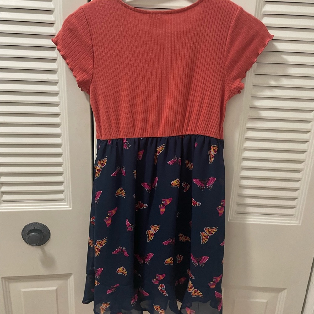 Butterfly and pink dress girls kids
